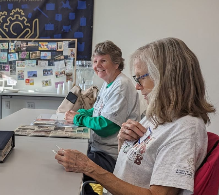 Attendees of the Akron Postcard Club